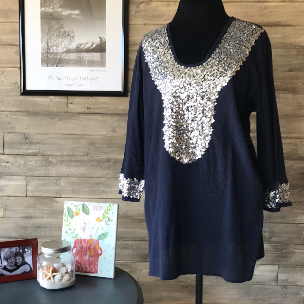 Chico’s Midnight Shine Dina Tunic